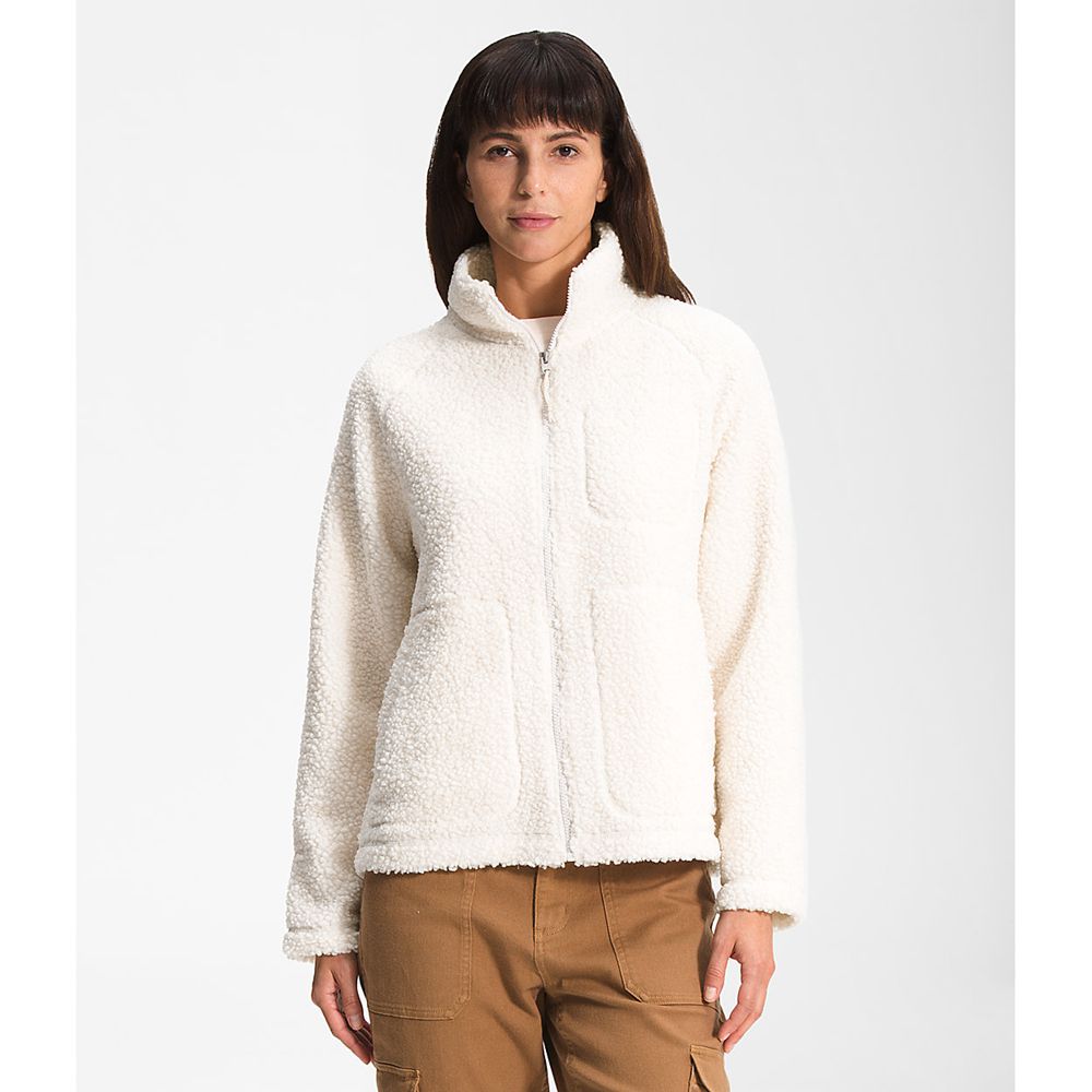 The North Face Fleece Jacket Womens Australia - The North Face Ridge Full Zip White (ENR-943215)